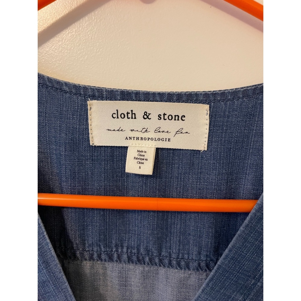 Anthropologie Cloth&Stone Chambray Kimono Jumpsuit - Picture 5 of 9